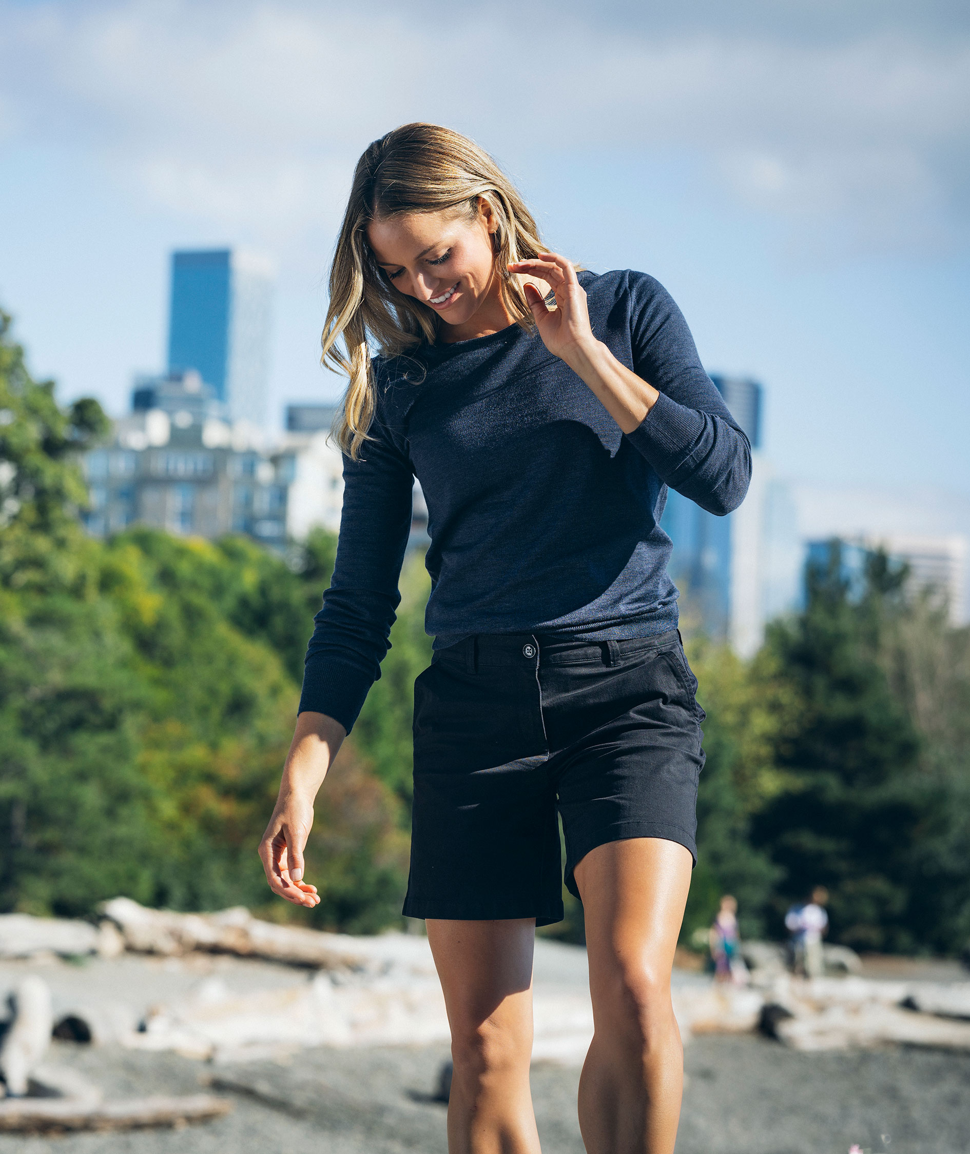 Cutter & Buck Edgemont women's shorts, Black, large image number 5