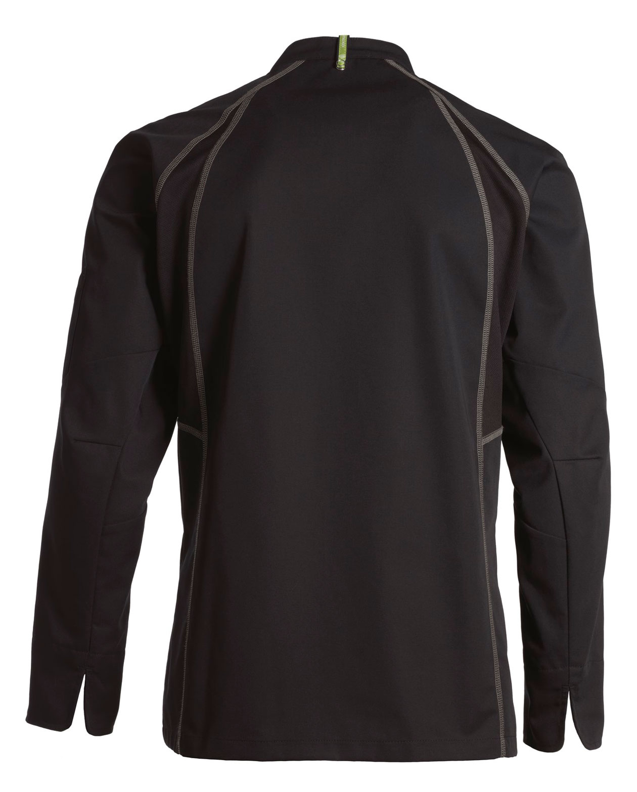 Kentaur kokkejakke, Sort/Lys Gr&aring;, large image number 2