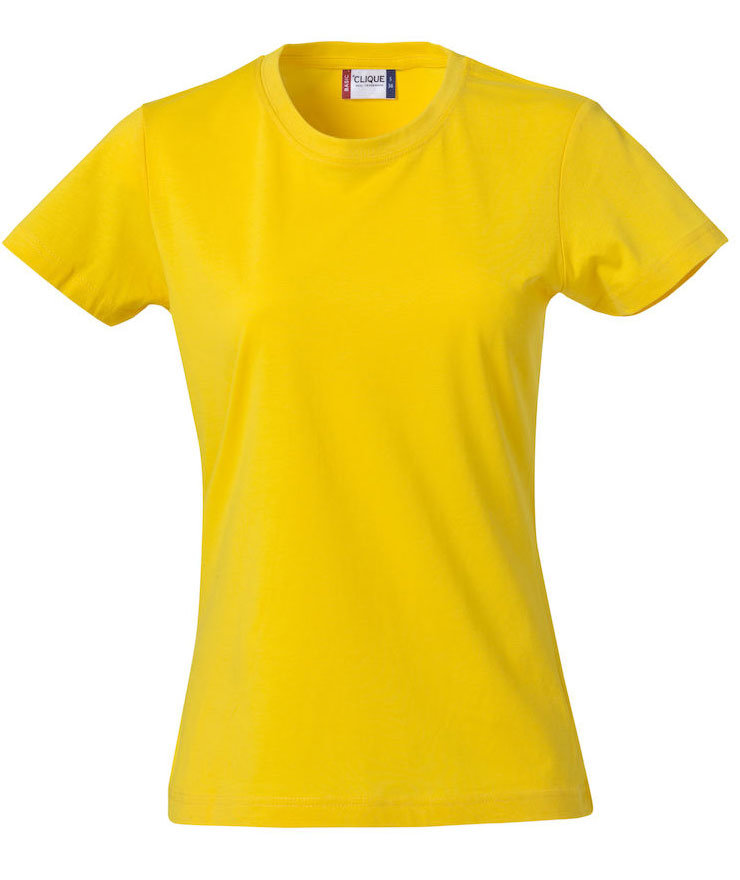 Clique Basic T-shirt dam, Citron