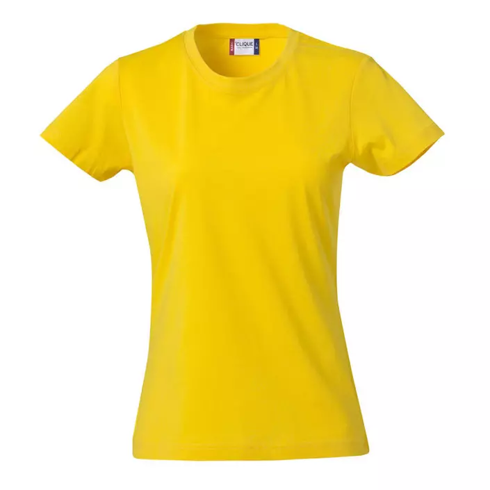 Clique Basic T-shirt dam, Citron, large image number 0