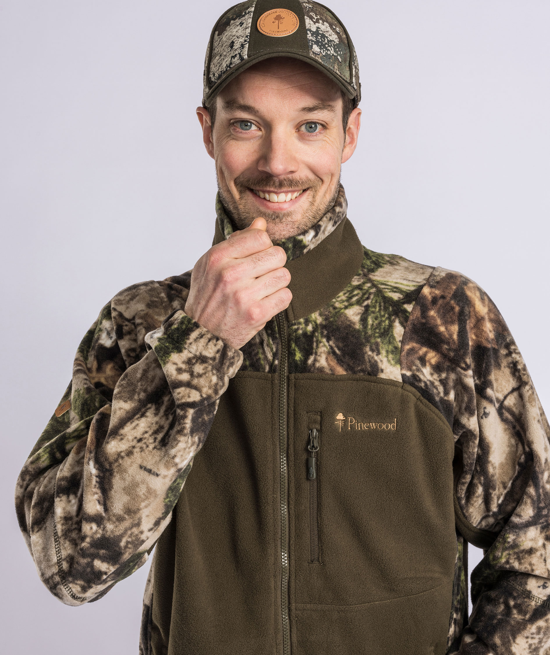 Pinewood&nbsp;Oviken fleecejakke, Atera Camou/Hunting Green, Atera Camou/Hunting Green, large image number 6