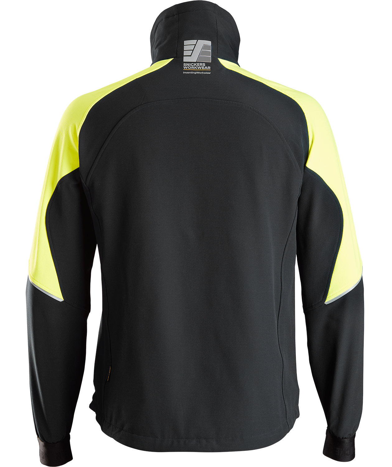Snickers FlexiWork work jacket 8028 full stretch, Black/Neon Yellow, large image number 1