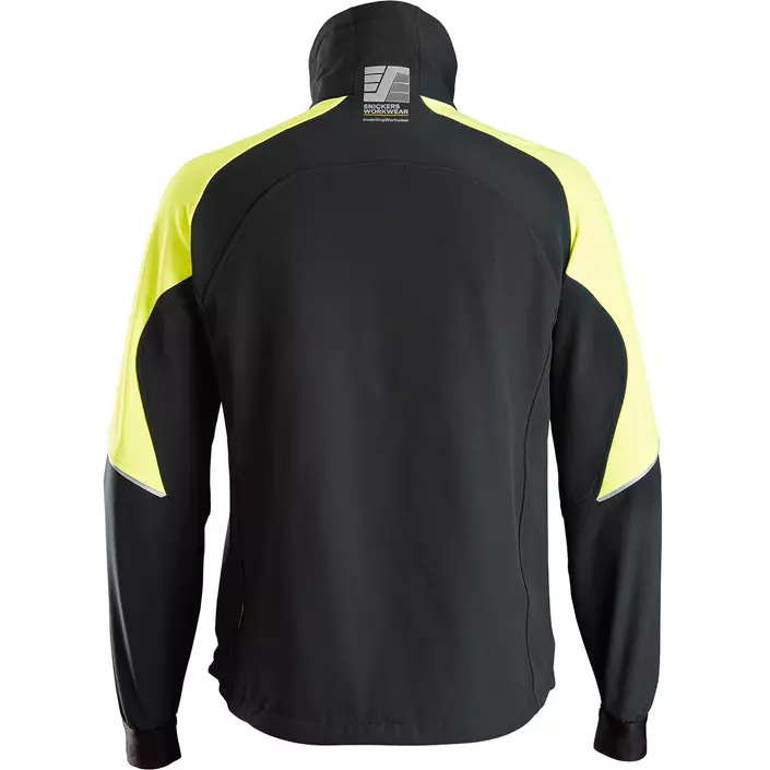 Snickers FlexiWork Arbeitsjacke 8028 full stretch, Schwarz/Neon Gelb, large image number 1