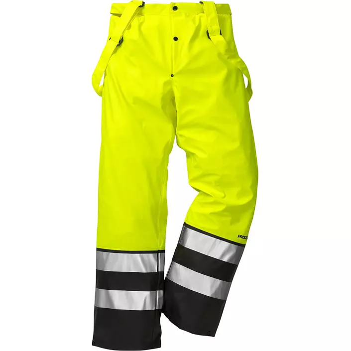 Fristads rain trousers 2625, Hi-vis Yellow/Black, large image number 0