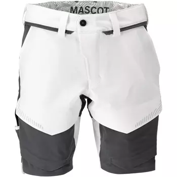 Mascot Customized work shorts full stretch, White/Stone Grey