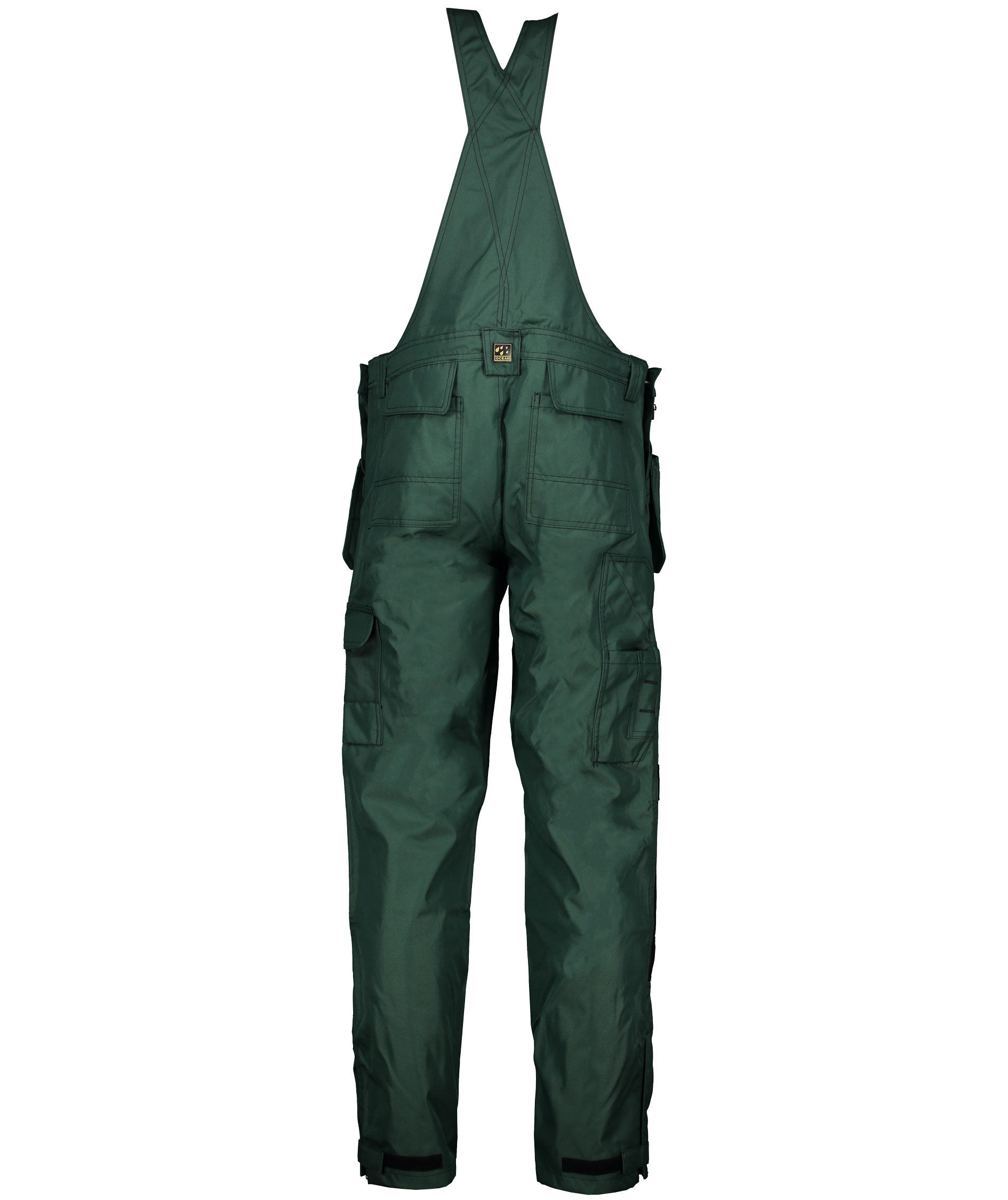 Ocean Medusa bib and brace trousers, Olive