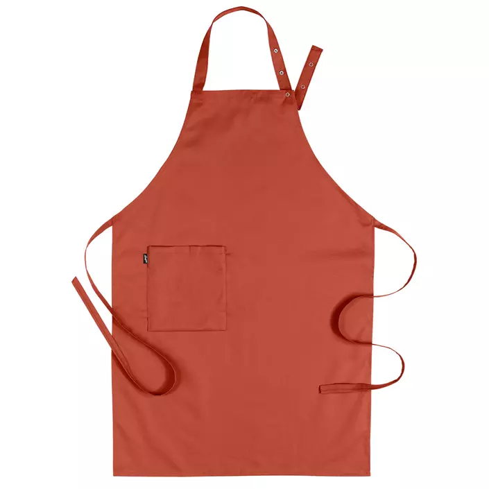 Segers 4579 bib apron with pocket, Rust, Rust, large image number 0