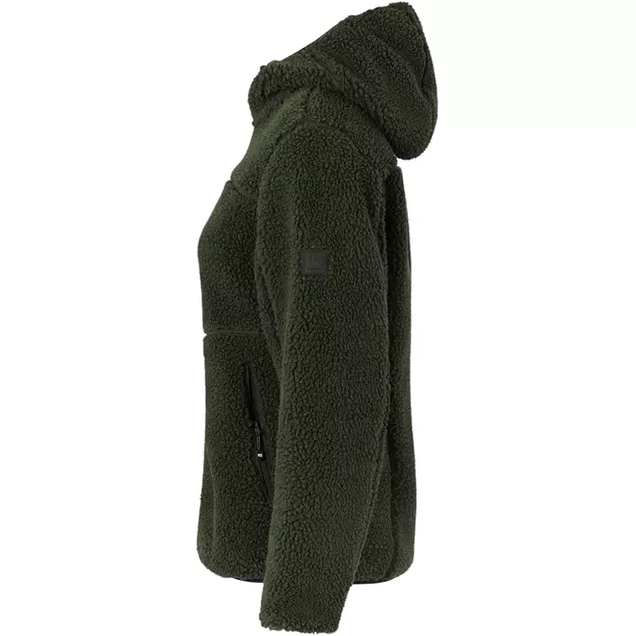 ID women's pile fleece jacket, Olive, large image number 2