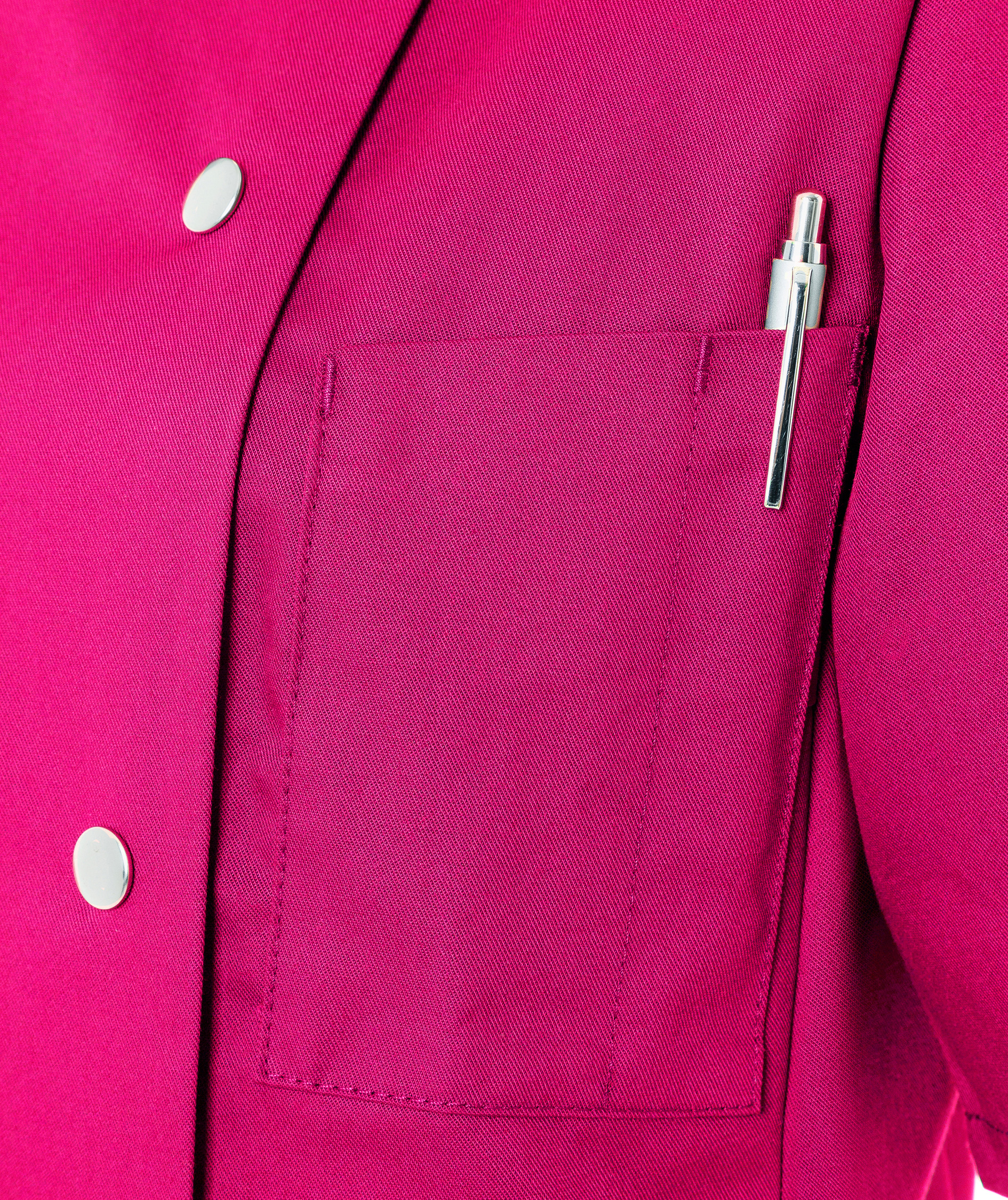 Karlowsky Greta kurz&auml;rmlige Damen Kochjacke, Pink, Pink, large image number 5