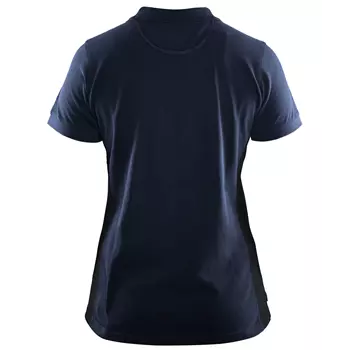 Blåkläder Unite dame polo T-shirt, Mørk Marineblå/Sort