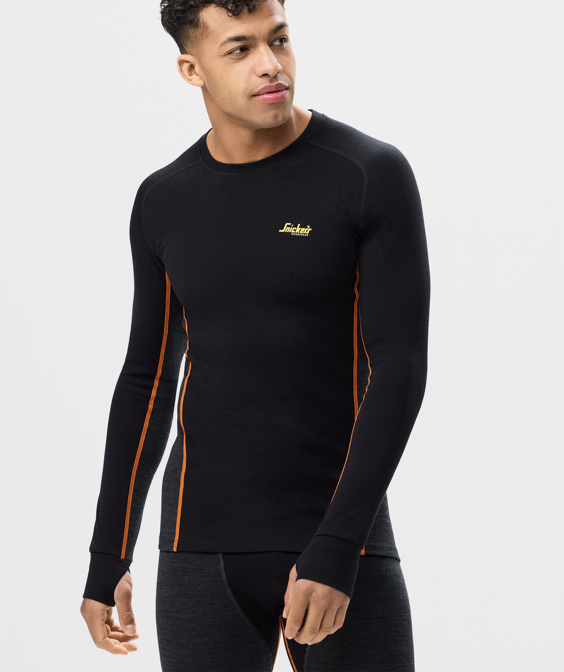 Snickers l&aring;ng&auml;rmad underst&auml;llstr&ouml;ja med merinoull 9480