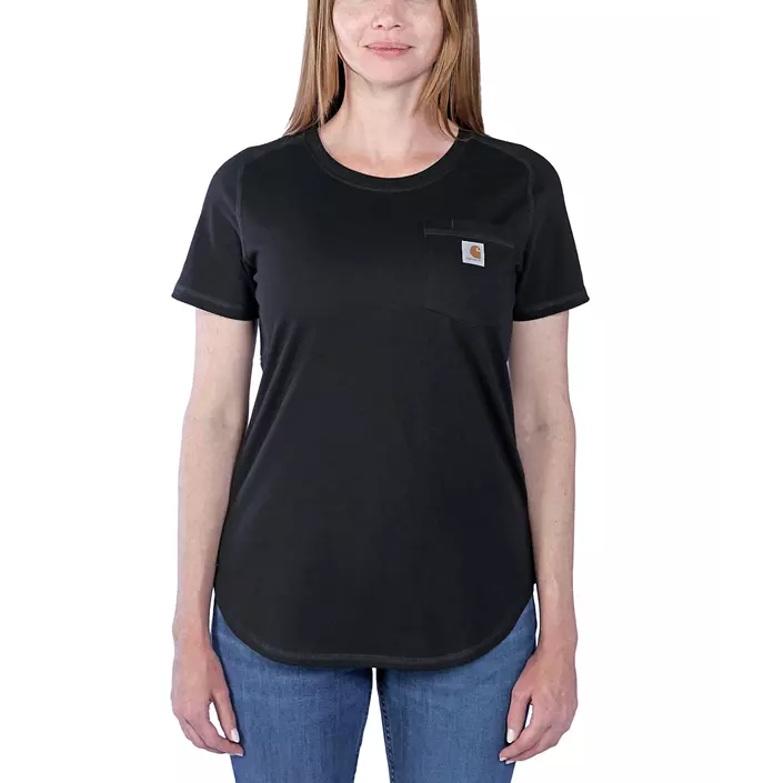 Carhartt Force dame T-shirt, Black, large image number 1