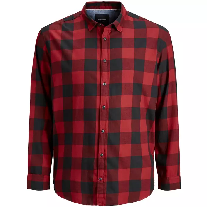 Jack & Jones JJEGINGHAM Plus Size Twill skjorte, Brick Red, large image number 0