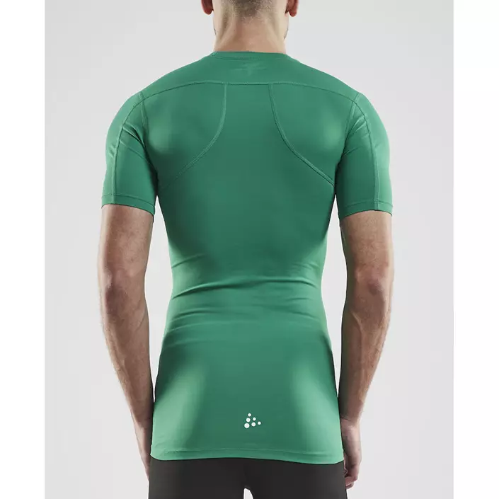 Craft Pro Control kompresjons T-skjorte, Team green, large image number 2