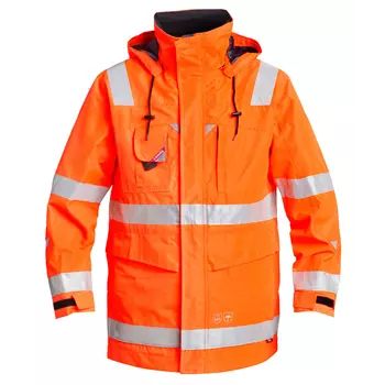 Engel parka shell jacket, Hi-vis Orange