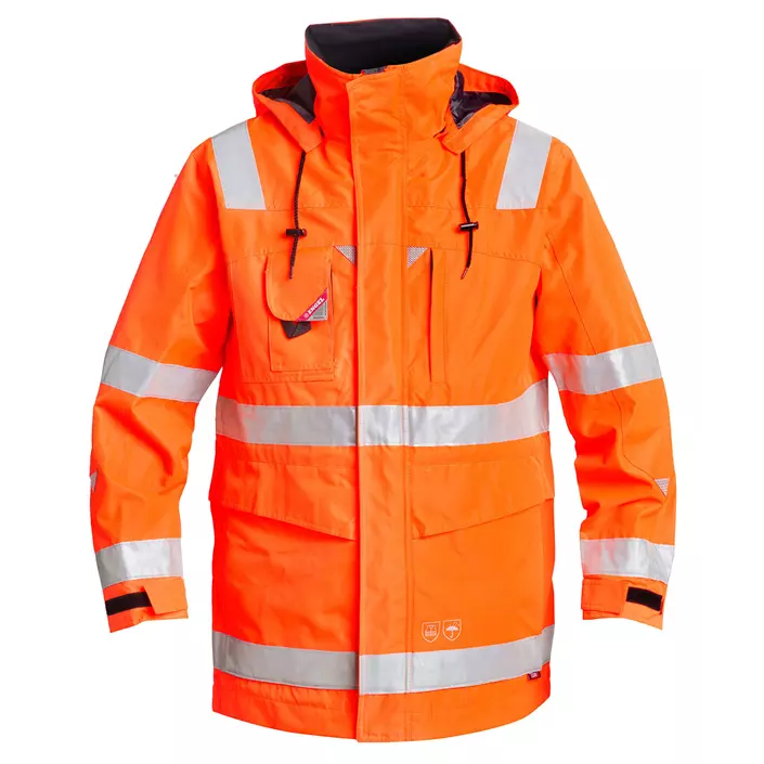 Engel parka shell jacket, Hi-vis Orange, large image number 0