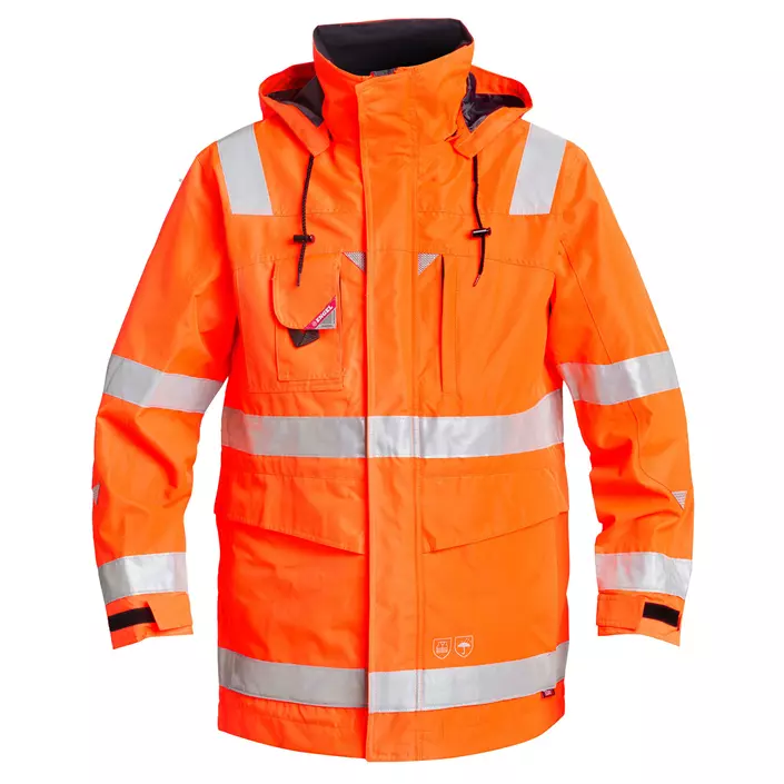 Engel parka shell jacket, Hi-vis Orange, large image number 0