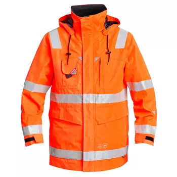 Engel parka shell jacket, Hi-vis Orange