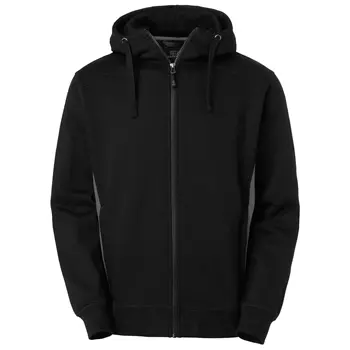South West Franklin hoodie med blixtlås, Svart/Grå