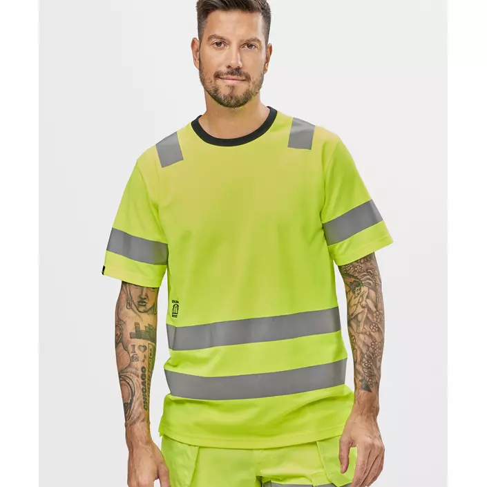 Snickers AllroundWork T-shirt 2530, Hi-Vis Gul, large image number 1