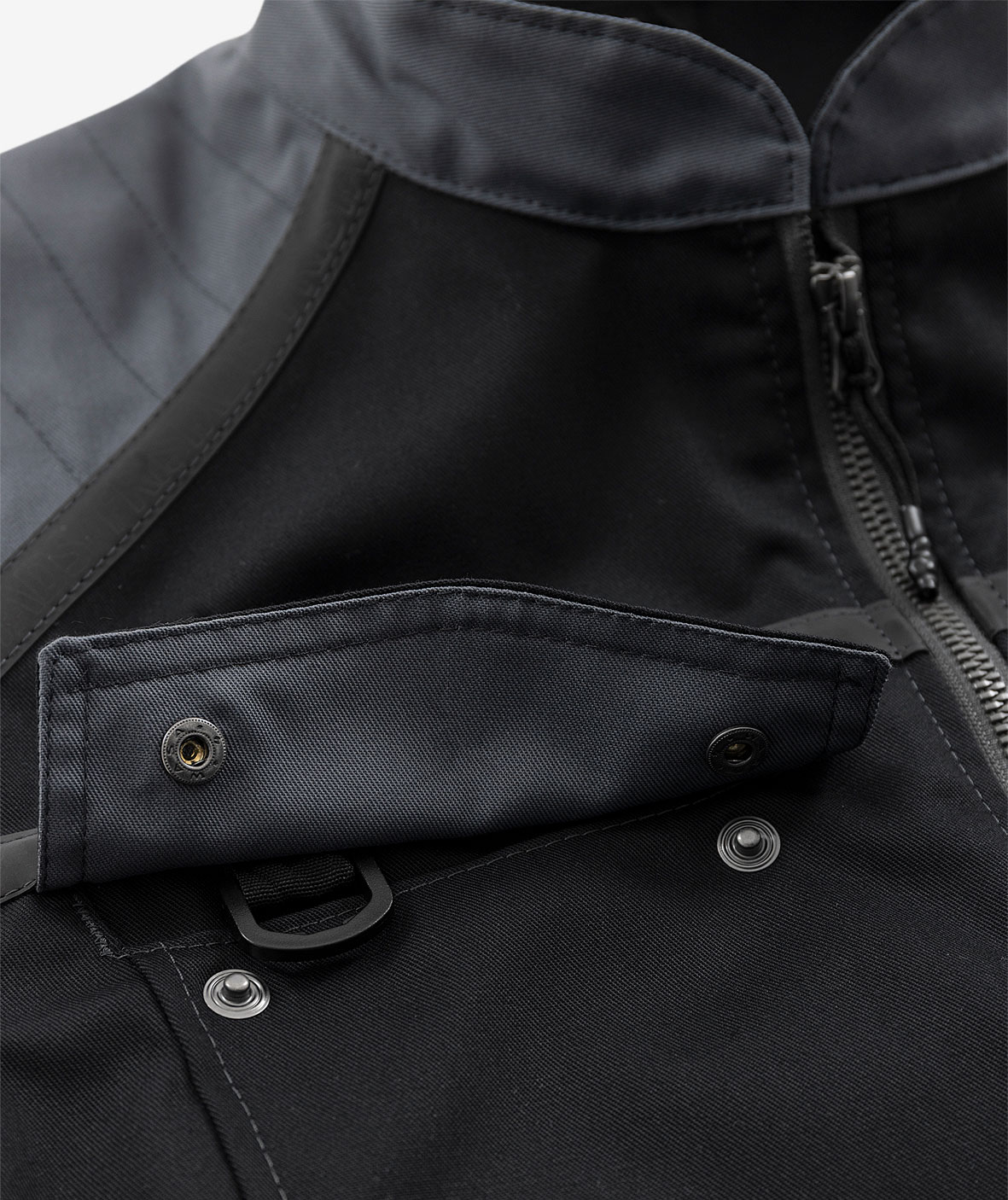 Fristads arbetsv&auml;st 5555 STFP, Svart/Gr&aring;, large image number 4