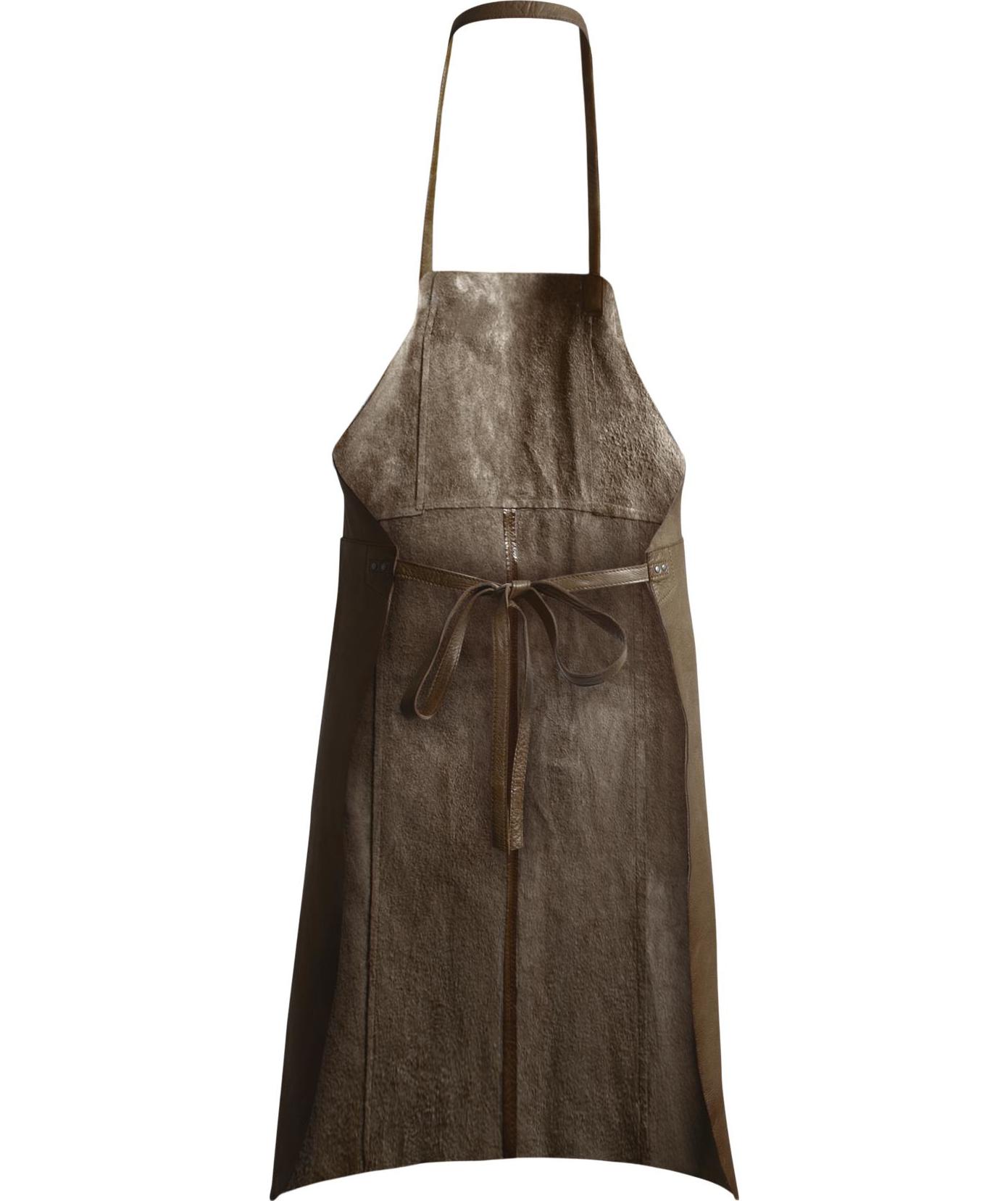 MUUD East leather welding apron, Hempsand