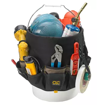 CLC Work Gear 1119 organizer for tool bucket, Black/Brown