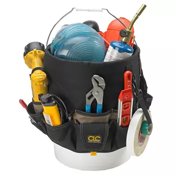 CLC Work Gear 1119 organizer for tool bucket, Black/Brown