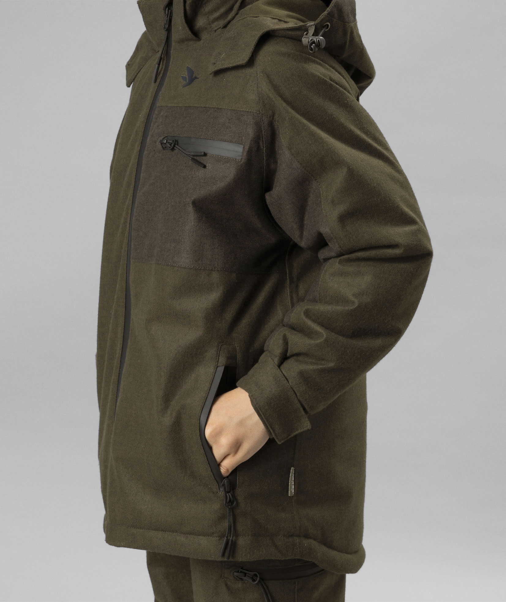 Seeland Avail jacket for kids, Pine Green Melange, large image number 3