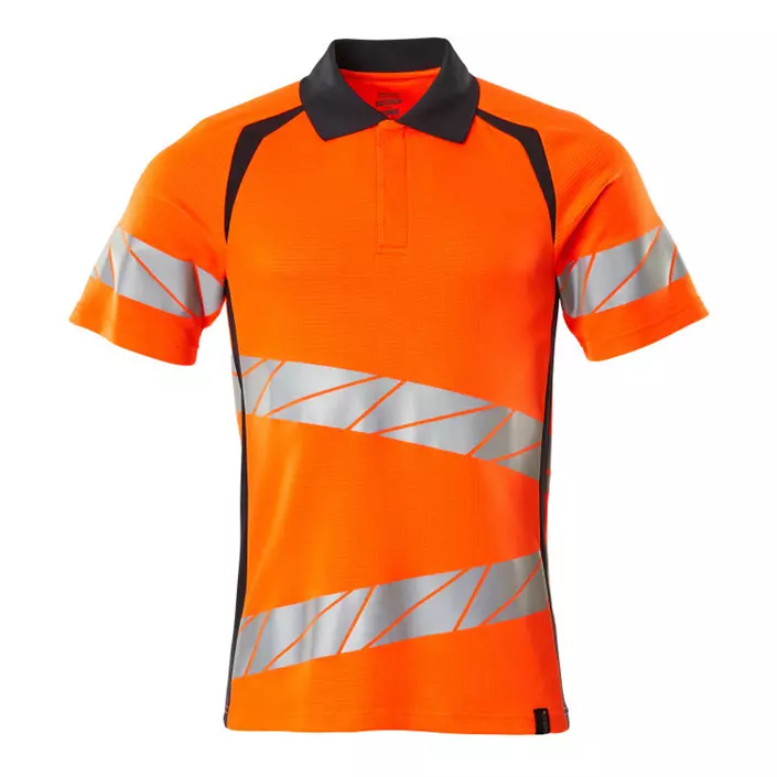 Mascot Accelerate Safe polo T-skjorte, Hi-vis Orange/Mørk Marine, large image number 0