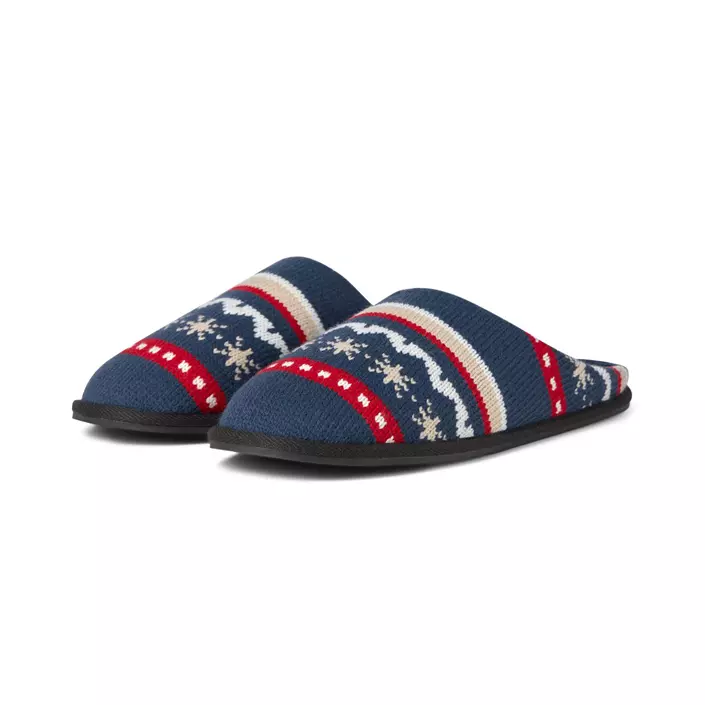 Jack & Jones JFWARCHIE knitted slippers, Nautical Blue, large image number 1