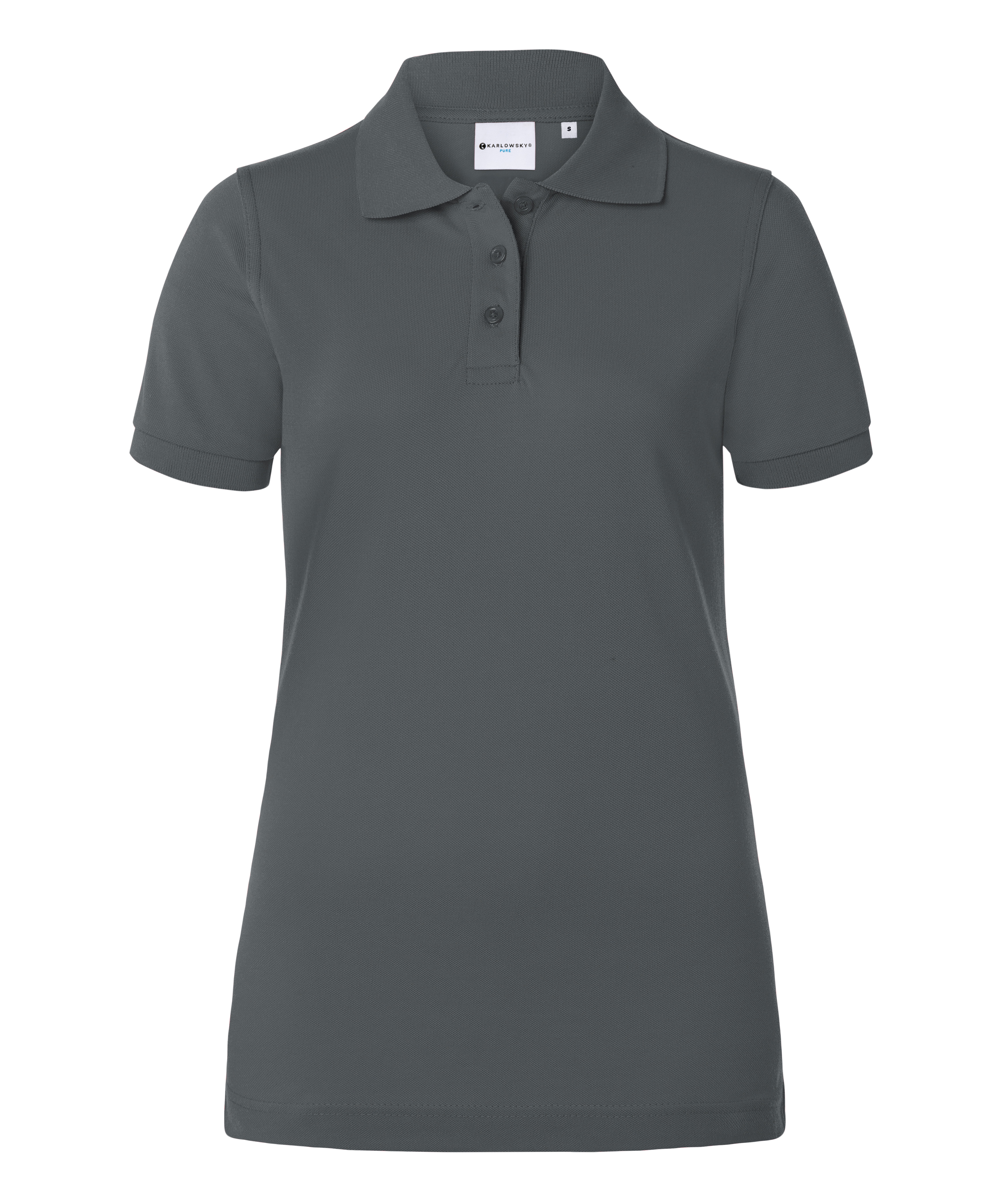 Karlowsky Basic Damen-Poloshirt, Anthracite