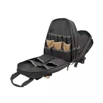 CLC Work Gear 1134 Deluxe tool backpack, Black/Brown