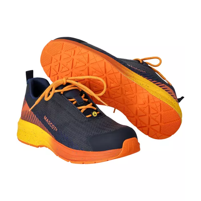 Mascot Customized women's safety shoes S1PS, Dark Marine/Orange, large image number 0