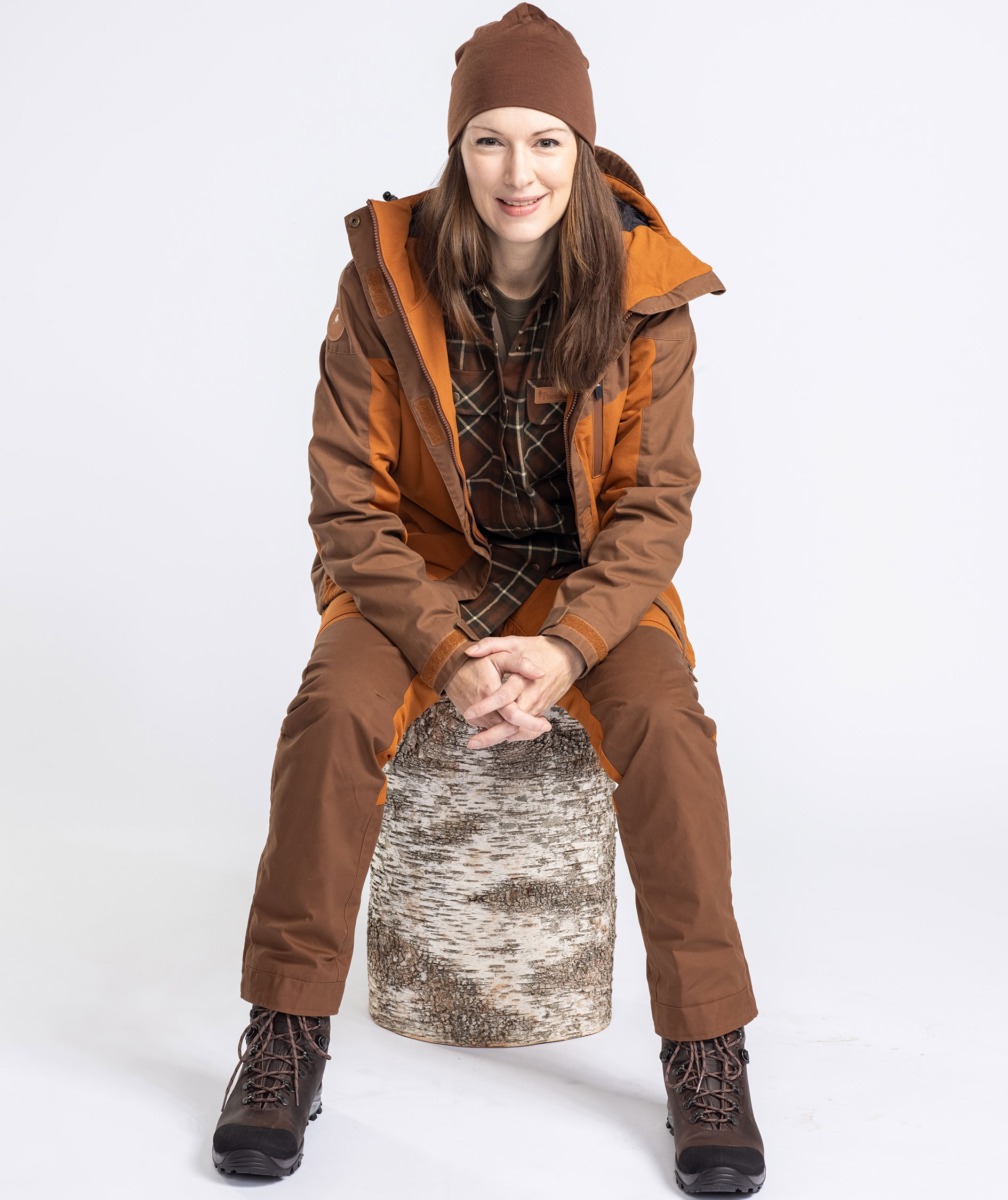 Pinewood&nbsp;Finnveden Hybrid Extreme damejakke, Fudge/Nougat, large image number 7