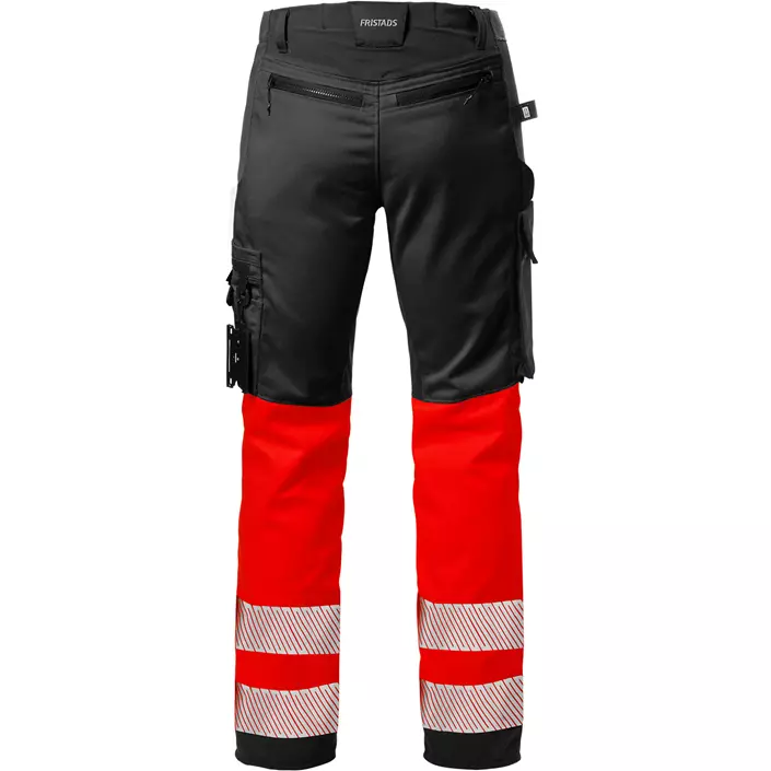 Fristads arbejdsbukser 2705 PLU, Sort/Hi-Vis Rød, large image number 1
