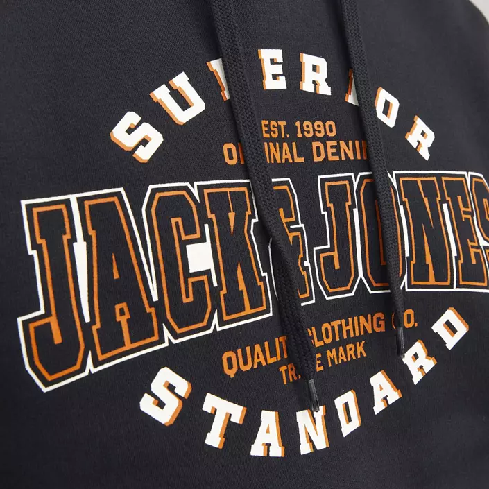 Jack & Jones JJELOGO Hættetrøje, Black, large image number 5