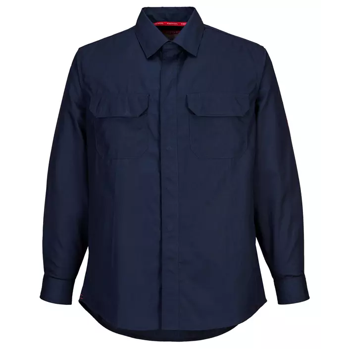 Portwest BizFlame Plus work shirt, Marine Blue, large image number 0