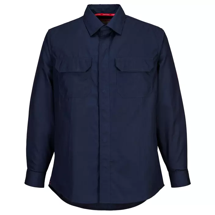 Portwest BizFlame Plus work shirt, Marine Blue, large image number 0
