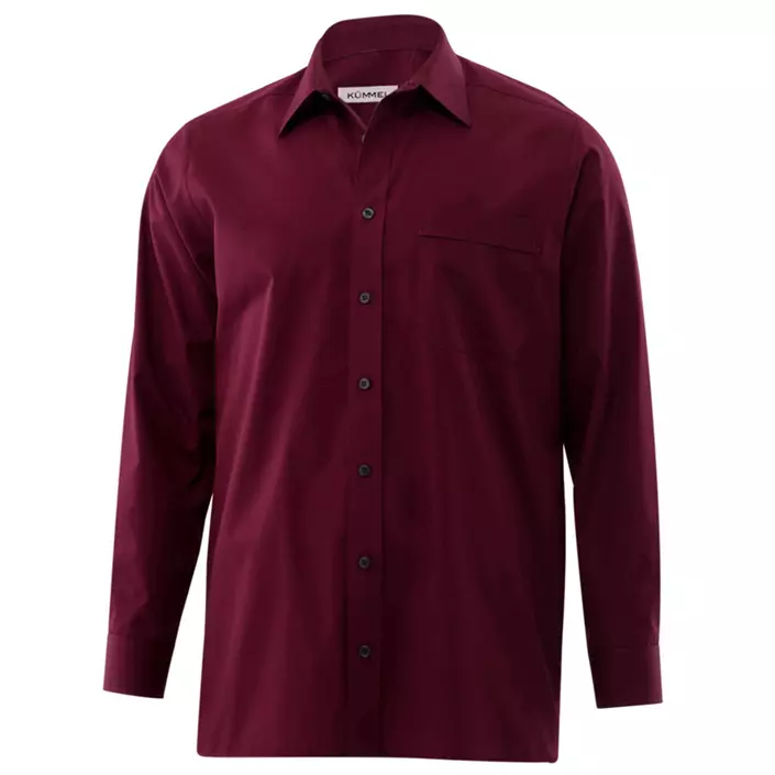 Kümmel George Classic fit poplin shirt, Burgundy, large image number 0