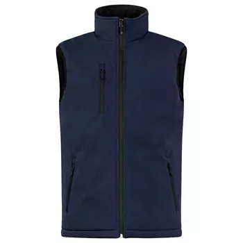 Clique lined softshell vest, Dark navy
