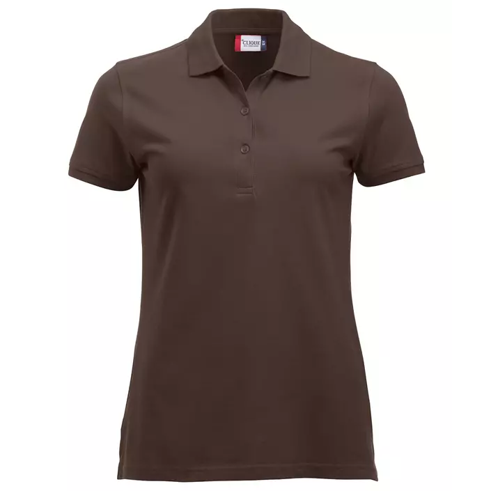 Clique Classic Marion dame polo t-shirt, Mørk Mocca, large image number 0