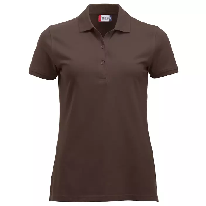 Clique Classic Marion women's polo shirt, Dark Mocca, large image number 0