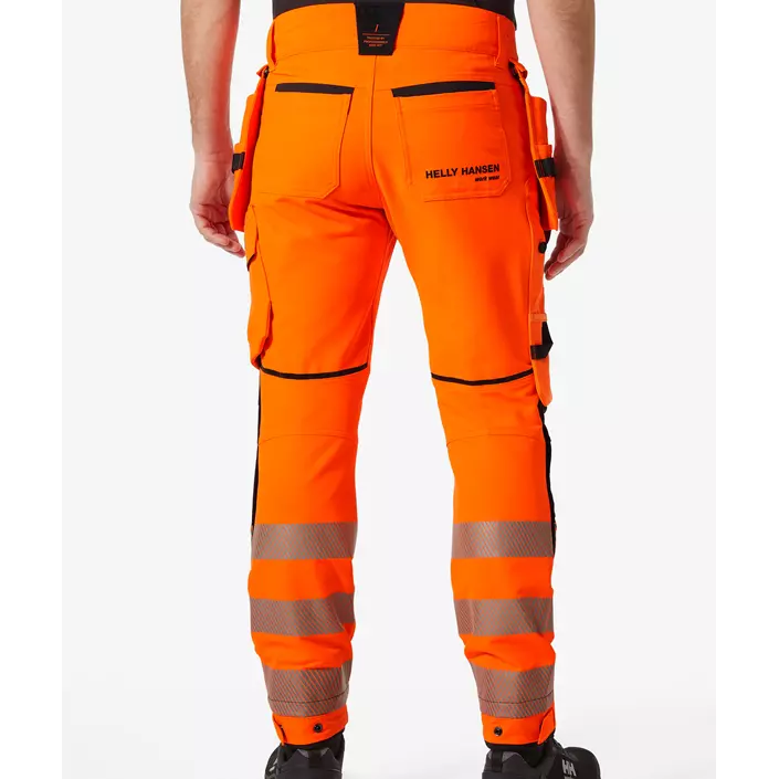Helly Hansen ICU BRZ craftsman trousers full stretch, Hi-vis Orange/Ebony, large image number 3