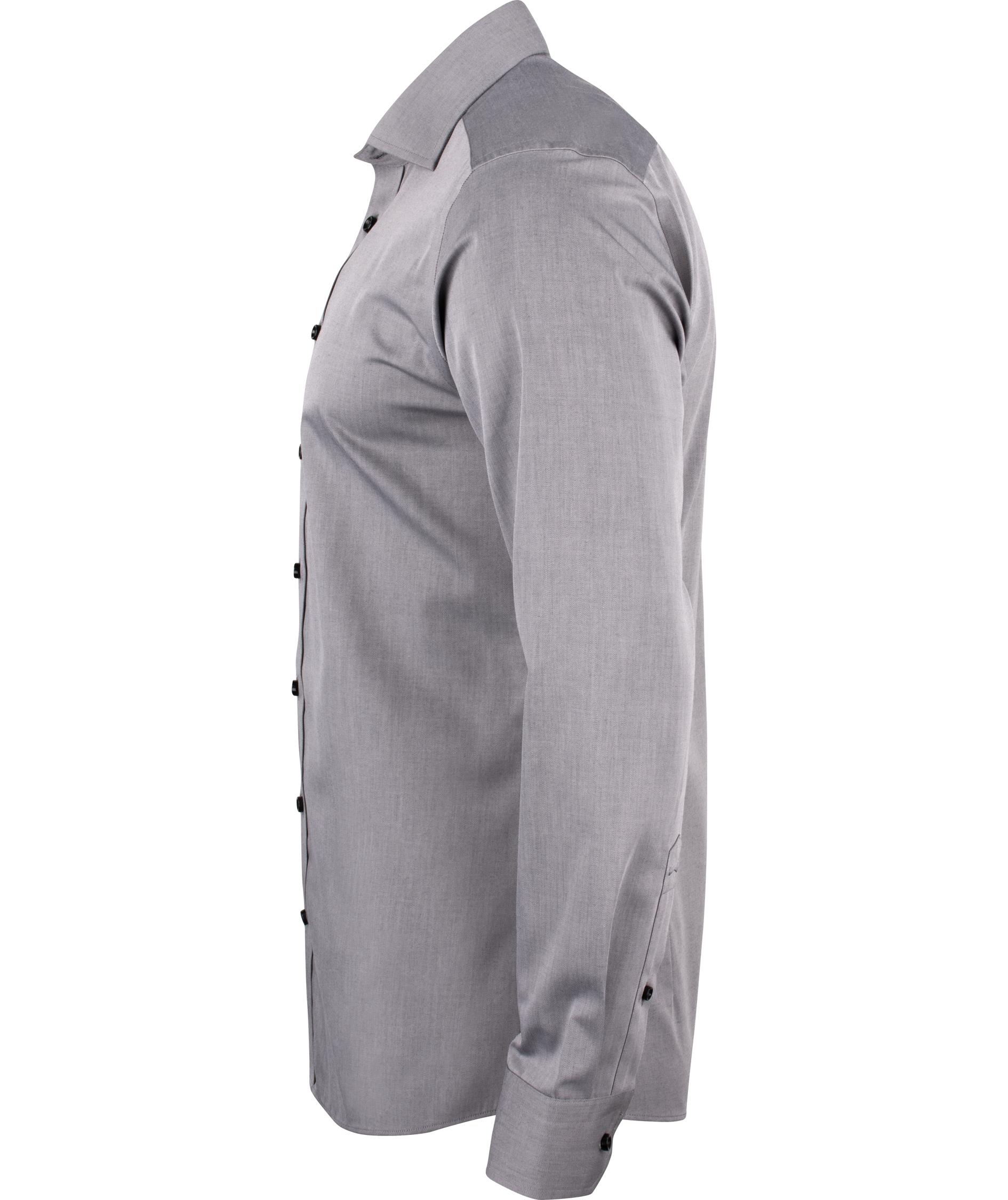 J. Harvest & Frost Twill Yellow Bow 50 slim fit skjorte, Gr&aring;, large image number 2