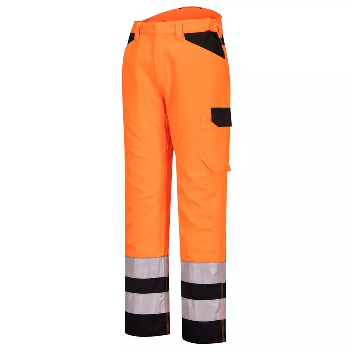 Portwest PW2 service trousers, Hi-Vis Orange/Black, large image number 0
