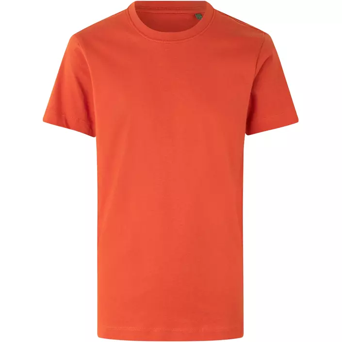 ID organic T-shirt for kids, Coral, large image number 0
