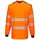 Portwest langærmet T-shirt, Hi-Vis Orange/Sort, Hi-Vis Orange/Sort, swatch