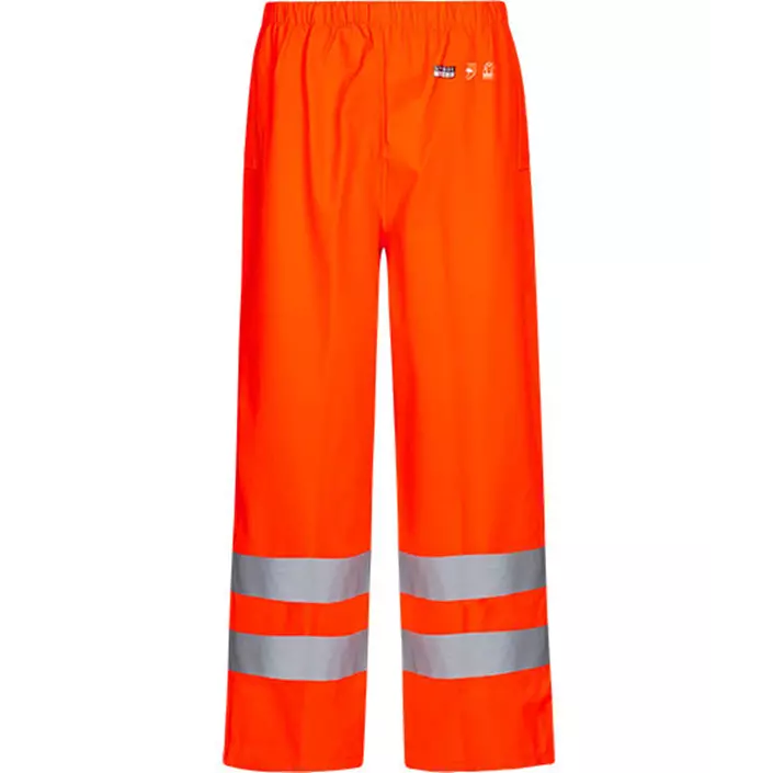 Lyngsøe rain trousers, Hi-Vis Red, large image number 0