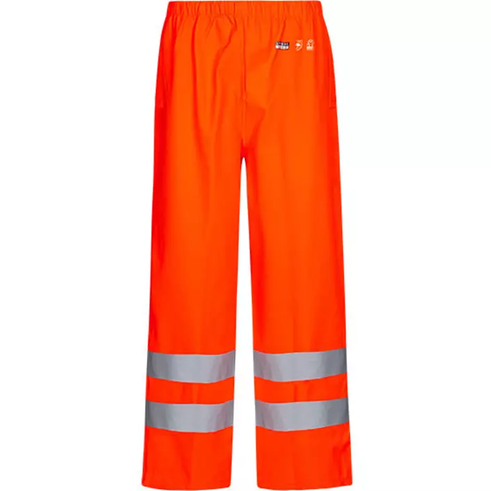 Lyngsøe rain trousers, Hi-Vis Red, large image number 0